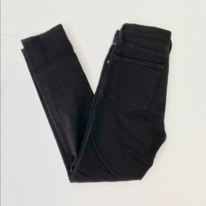 Aritzia Olivia High Rise Slim Leg Black Size 27